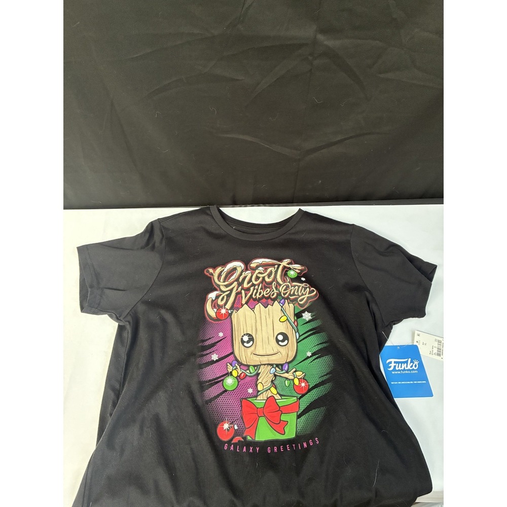 Marvel Funko Tee Youth XL Boys Groot Vibes Only Christmas Shirt